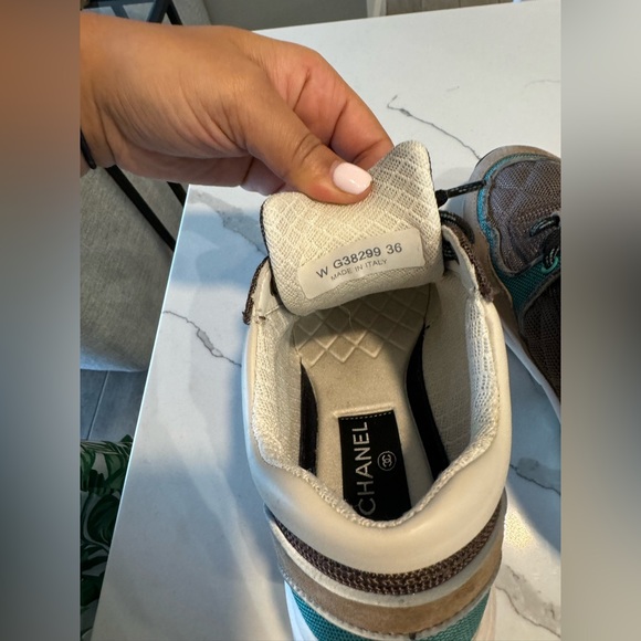 Authentic Chanel Reflective Runner Sneakers - Picture 5 of 10